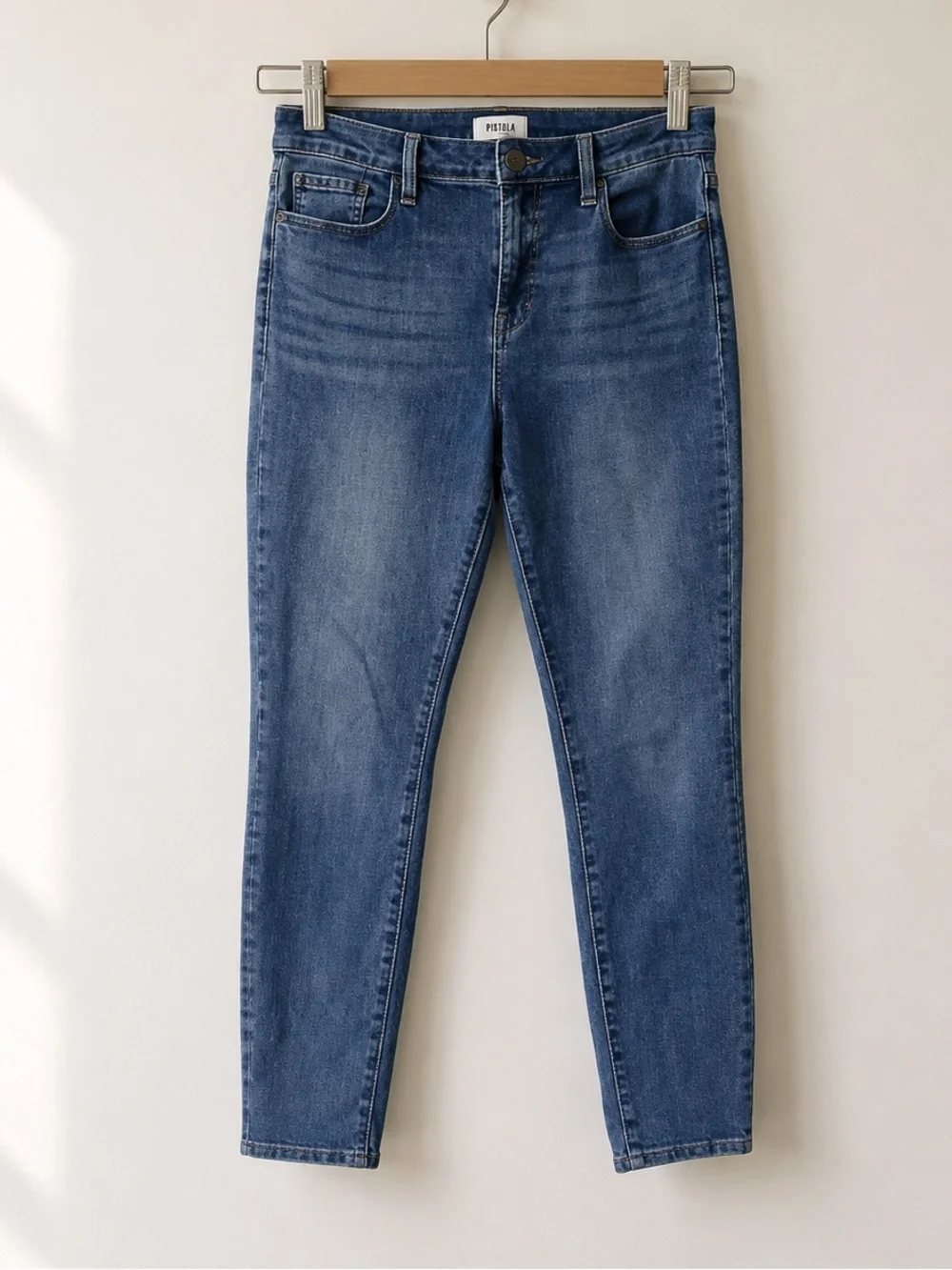 Pistola Ankle Audrey Medium Wash High Rise Jeans